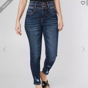 KanCan Dark Blue High-Waisted Jeans